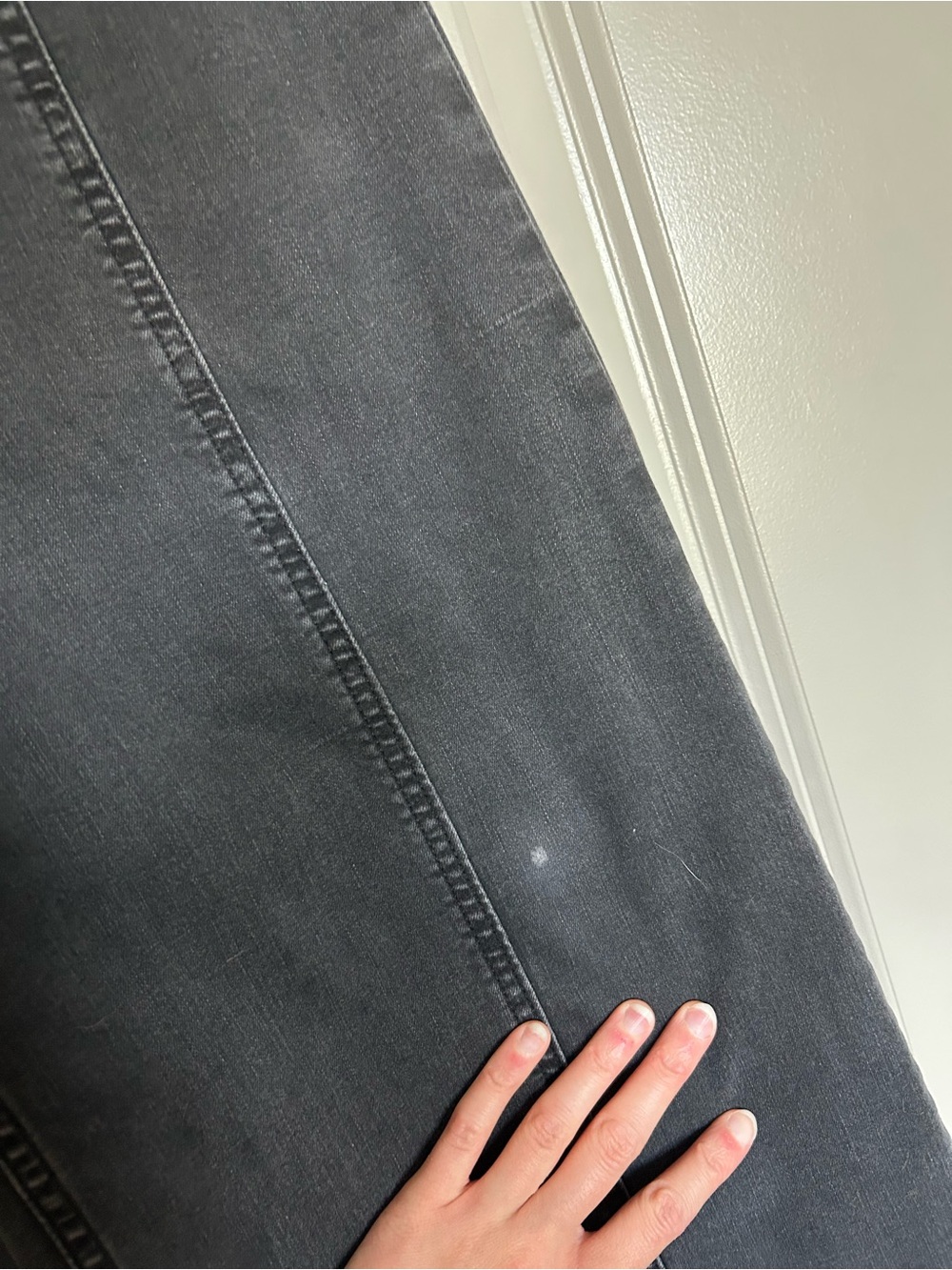 We The Free High-Waist Wide Leg Jeans in Charcoal - Picture 2 of 9